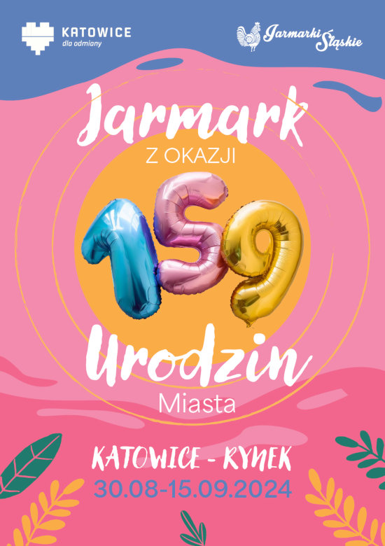 Plakat imprezy urodzinowej miasta Katowice, Rynek 2024