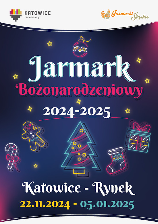 Baner Jarmarku Bożonarodzeniowego w Katowicach 2024